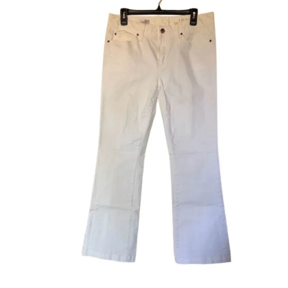 Gap 1969 Long & Lean White Jeans Women's 29/8R Bootcut Stretch NWOT - Picture 2 of 8